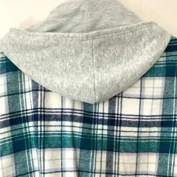 NWT Common Stitch Long Sleeve Hooded Plaid Flannel Soft jacket  Size 1X - Picture 6 of 9